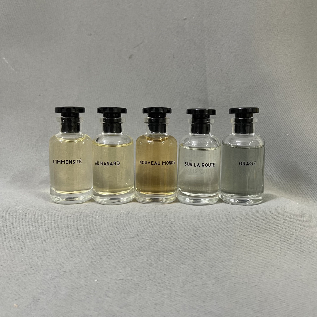LV Five Dragon Pearl Perfume Sample 10ml Five-piece Set! Contains: 10ml*5. Taste: Vast, new territory, thunderstorm, carefree, accidental. - Image 5