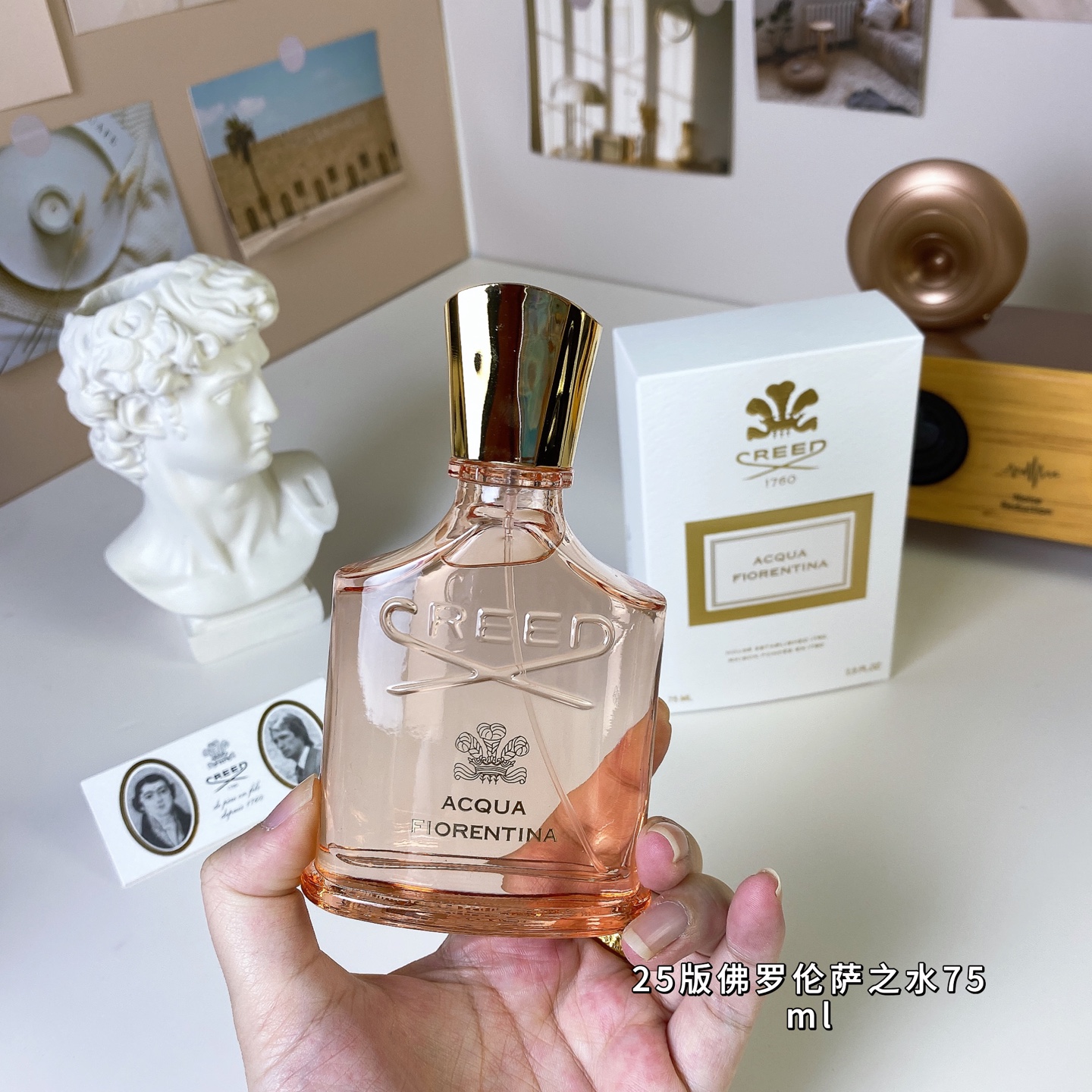 Faith Florence Perfume 75ml
🔜Quality❗2025 Edition Florentine Water 75ml
Acqua Fiorentina, 2009
Brand: Kai Ruide
Perfumer: Olivier .
Properties: female fragrance
Fragrance: fruity floral fragrance
Top note: plum
Middle Notes: Bergamot Lemon Pear Rose
Base note: grapefruit, cedar, sandalwood - Image 2