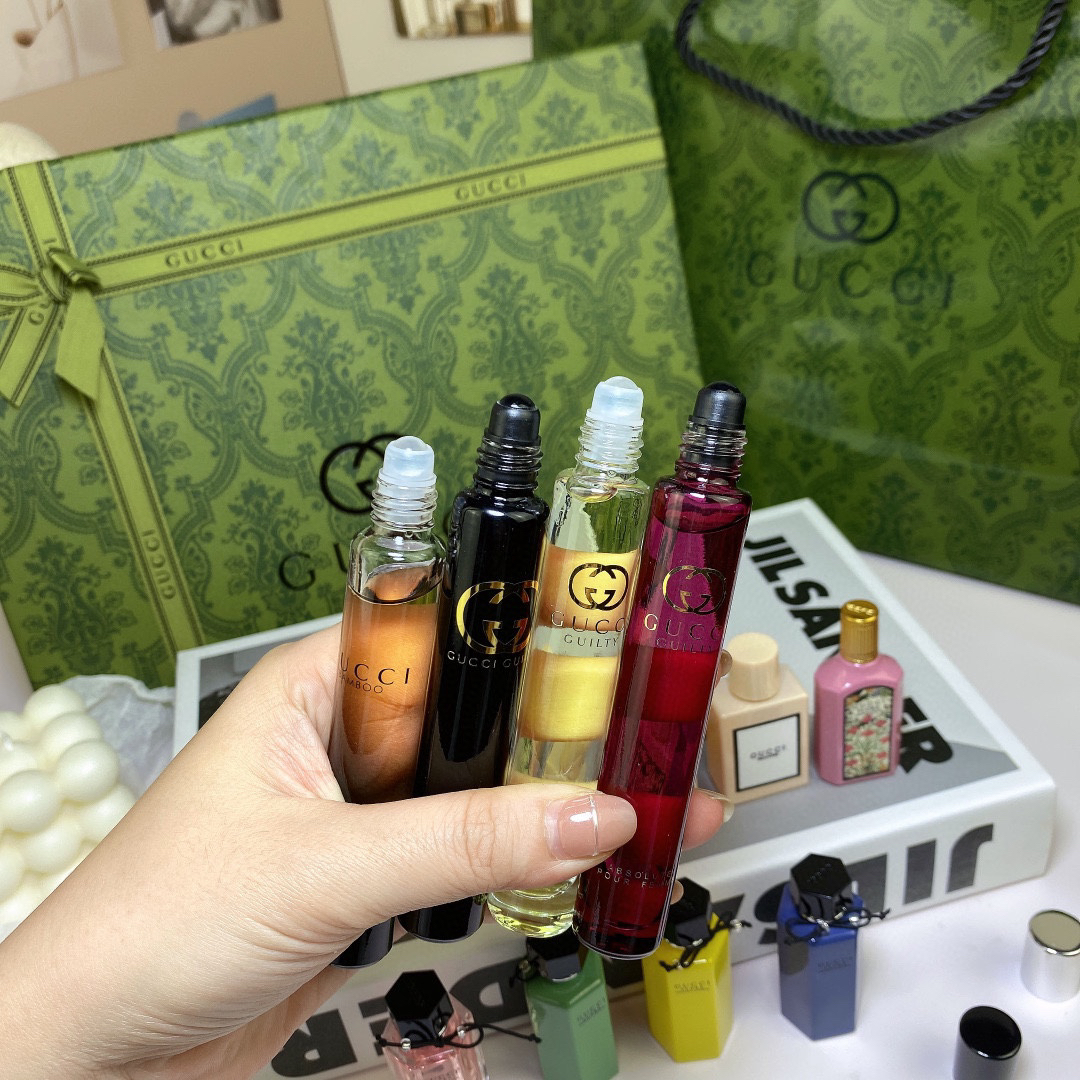 Gucci perfume sample family portrait 14-piece set! Flavor: Flower Dance Pink, Flower Dance Purple, Flower Dance Green, Flower Dance Light, Pink Flower, Black Flower, Green Flower, Red Flower, Dream Gardenia, Dream Jasmine, Guilty Love Test Tube 4 flavors. - Image 5